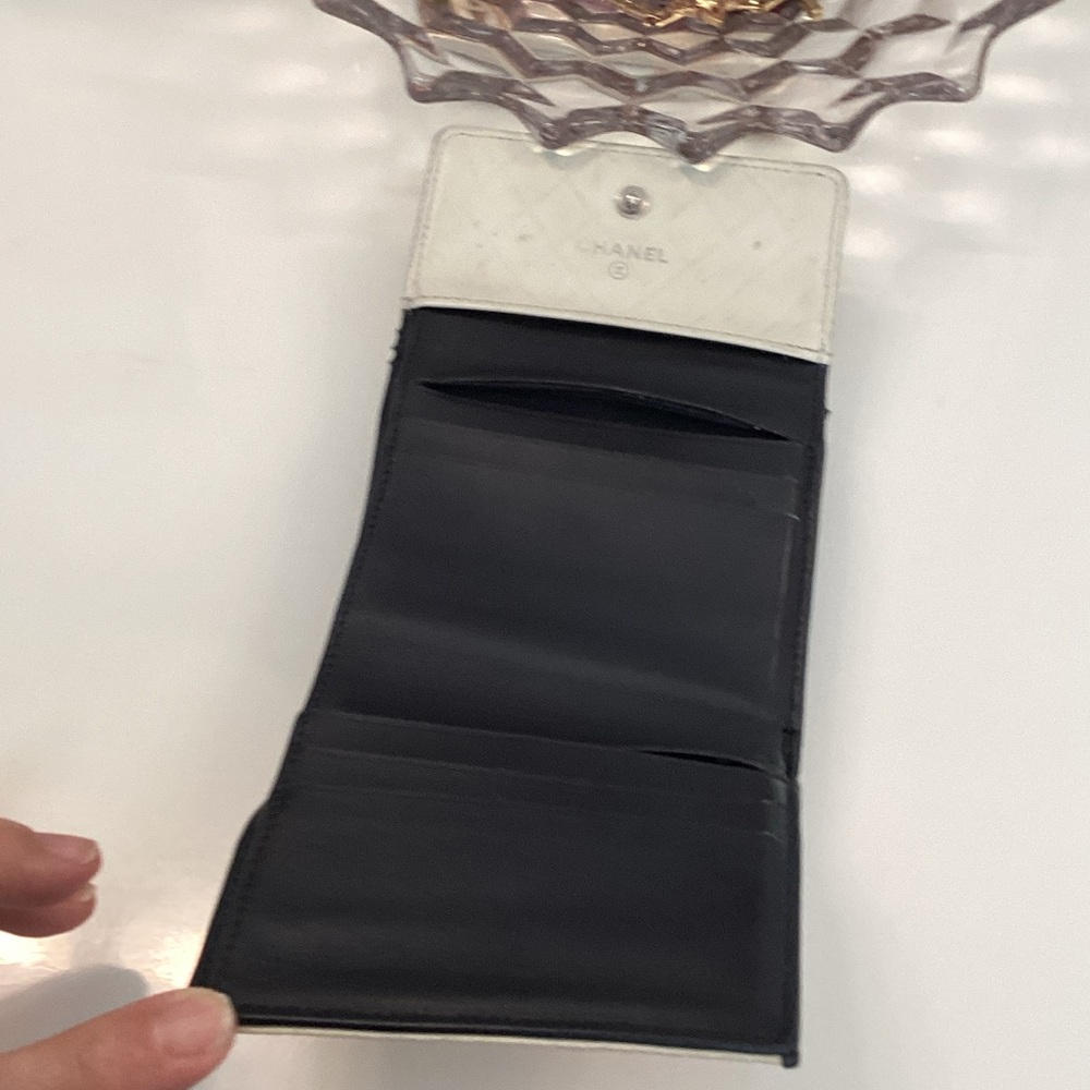 Chanel Diamond stitch Quilted Calfskin CC Trifold Wallet - Picture 6 of 8